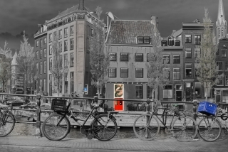 Amsterdam Bikes Solarized