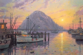 Morro Bay at Sunset