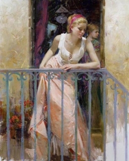 At the balcony