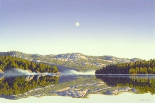 Moonrise-Killarney Lake