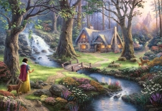 Snow White Discovers the Cottage