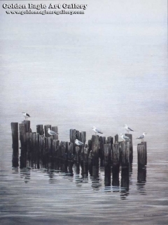 Gulls on Pilings