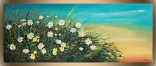 Daisies on a Cliff