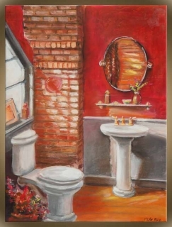 Red Bathroom