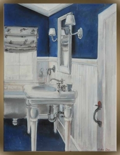 Blue Bathroom I
