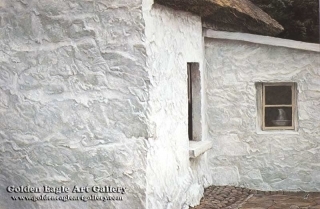 Irish Cottage and Wagtail